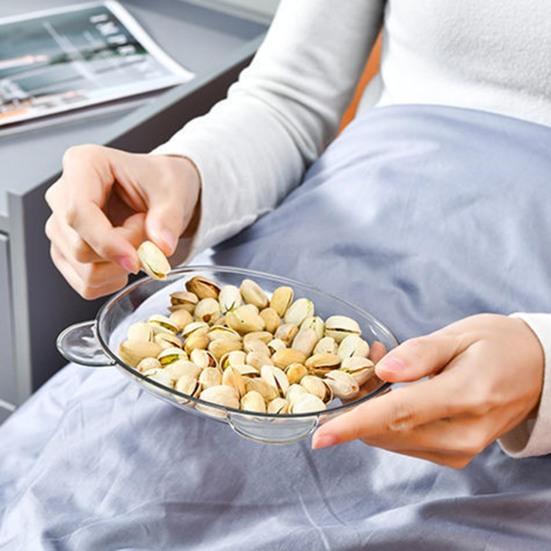 Тарелка для закусок Yousheng с милым рисунком медведя, легко моется, складная, с закругленными краями, многоцелевая пластиковая тарелка для фруктов, экономящая место, кухонная посуда