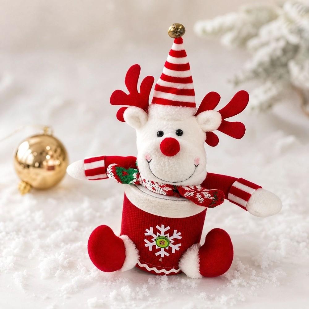 Plush Figure Candy Gift Box Knitted Fabric Knitted Gift Container Fruit Gift Box  Christmas Eve