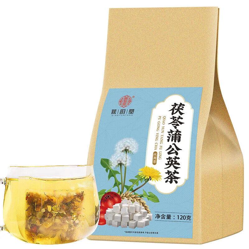 Чай Poria Cocos Taraxacum, полезный травяной чай в пакетиках, 120 г
