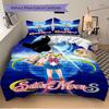 Sailor Moon S Adventure Print 3Pcs Bedding Setduvet Cover With 2 Bedropillowcase Home Birthday Gift