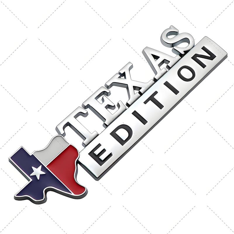 3D Metal Stickers Lone Star Texas Edition Emblem Sticker Car Body Accessories For Jeep Wrangler Rubicon Renegade Compass Grand