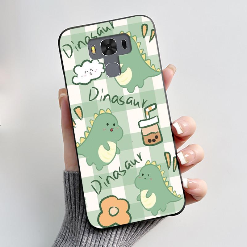 Чехол для Asus ZenFone 3 Max ZC553KL Capa Coque Милый Мультяшный Принт Чехол Защитная Крышка Мягкий Силикон Черный Корпус Funda