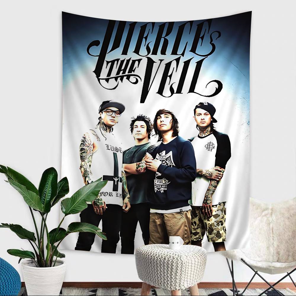 Rock Band PPierce The VVeil Hanging Bohemian Tapestry Bohemian Wall Tapestries Mandala Cheap Hippie Wall Hanging