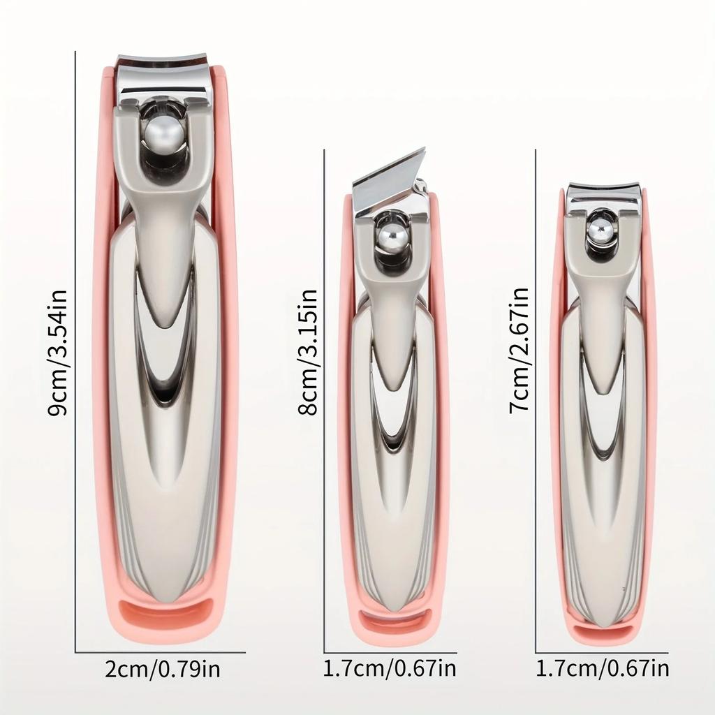 Xiaomi Stainless Steel Anti-Scatter Nail Clipper for Home Manicure and Pedicure, with Built-in Nail File and Clippings Catcher Design