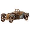 MDF Wood 3D Model - Blue Car - 27.5 X 10.5 Cm