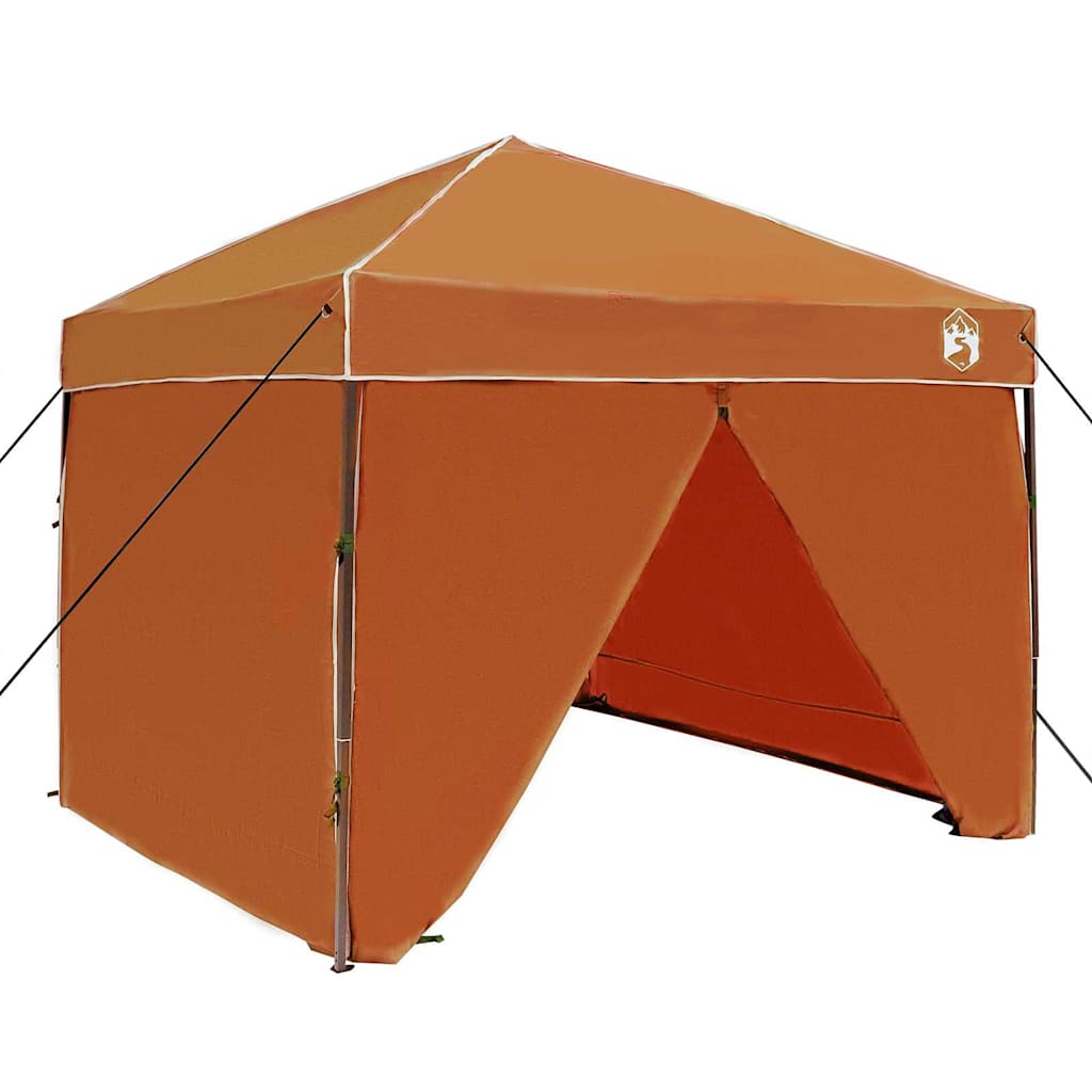 Pop Up Gazebo Tent Orange 243 x 243 x 251 cm Fabric