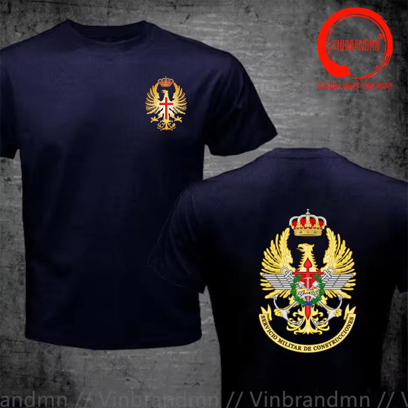 Emblem Of The Spanish Armed Forces Military Construction Service T Shirt Unisex Fashion Trendy Casual Clothing Stylish Tops
