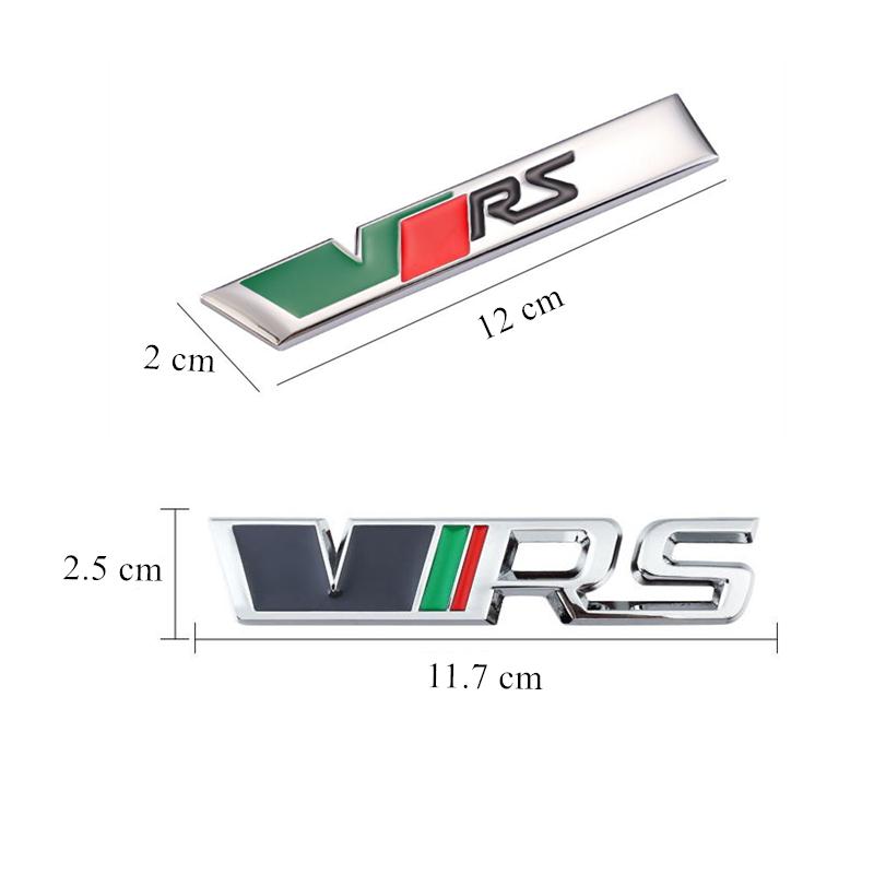 LKPP1 Car Front Grille Trunk Sticker VRS Emblem Badge Decal Accessories For Skoda Octavia Kodiaq Enyaq iV Kamiq Scala Superb Vision RS