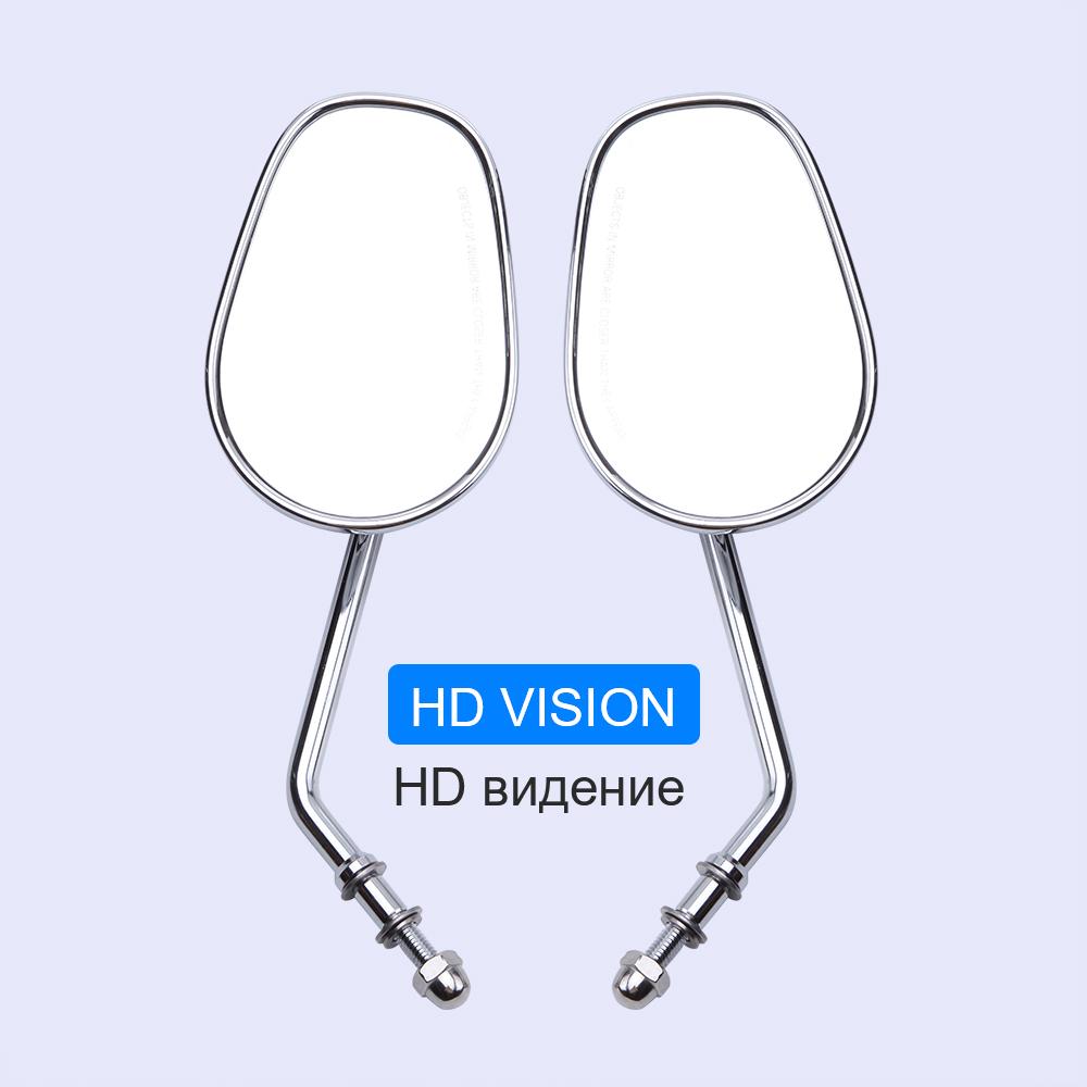 8 мм зеркало заднего вида для мотоцикла, большие аксессуары для мотоциклов для Harley Davidson Sportster 883 Softail V Rod