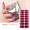 Однотонный Градиентный Глиттерный Лак для Ногтей Пленка Наклейки для Ногтей, Горячо продаваемые Наклейки для Ногтей, Полное Покрытие