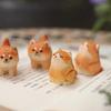 Mini Cat Dog Statues Painted Small Animal Dolls Desktop Accessories Wooden Animal Figurine  Home