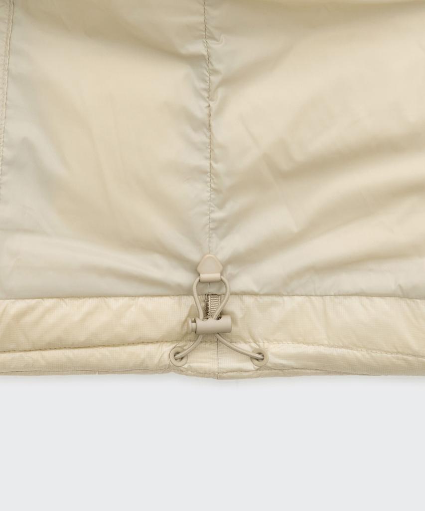 MUSINSA STANDARD WOMAN [City Leisure] Women'S Sheer Ripstop Hooded Down Short Padded Jacket [Light Beige]