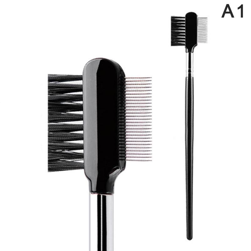 Eyebrow Comb Eyelash Brush Steel Teeth Dual-Comb Extension Brush Metal Comb