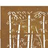 Garden Gate 100x75 cm Corten Steel Bamboo Design