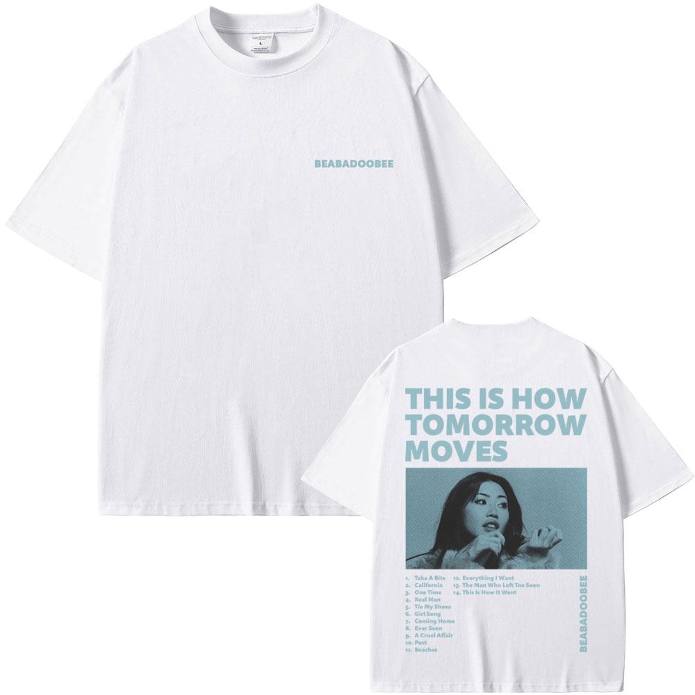 Beabadoobee Вот как движется завтра Обложка музыкального альбома Футболки Мужские Женские Модный тренд Футболка Мужская Повседневная Футболка оверсайз