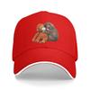 Summer Cute Baby Monkey Punch Baseball Cap  Outdoor Gym Casual Design Sun Trucker Hat Couple Women High Quality Snapback Cap