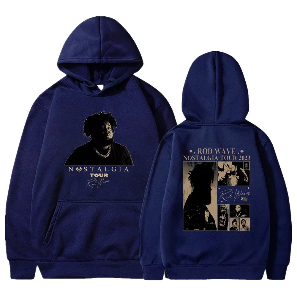 Толстовки с капюшоном Rapper Rod Wave Streetwear Y2k Hoodie Harajuku Casual Pullover Oversize Fleece Hoody Long Sleeve Printed Hoody