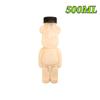 500ml Violent Bear Milk Tea Bottle Disposable PET Transparent Juice Bottle Cartoon Bear Portable Juice Yogurt Bear Bottle