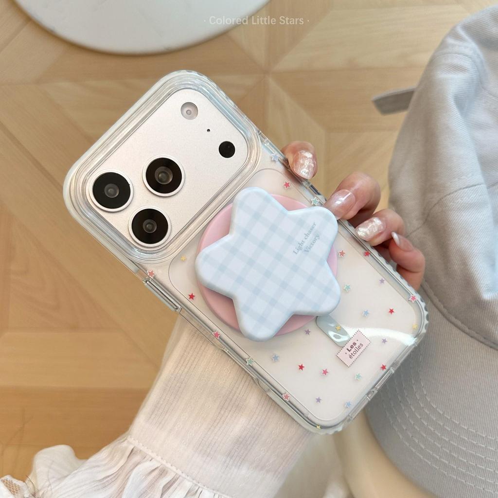Яркий Магнитный Чехол со Звездами для iPhone 16, iPhone 17 и iPhone 17 Pro Max