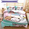 3pcs Yier BuBu Bear1 Cover Set - Personalized Name, HD Printed Bedding with 1 Cover and 2 Pillowcases - Perfect for Home Decor, Easy Care
