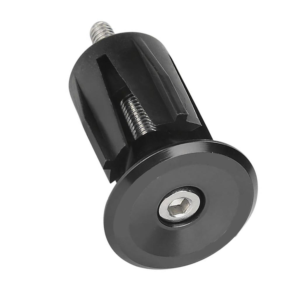 1 пара алюминиевого сплава велосипедный руль ручка ручка руля заглушка части(черный)