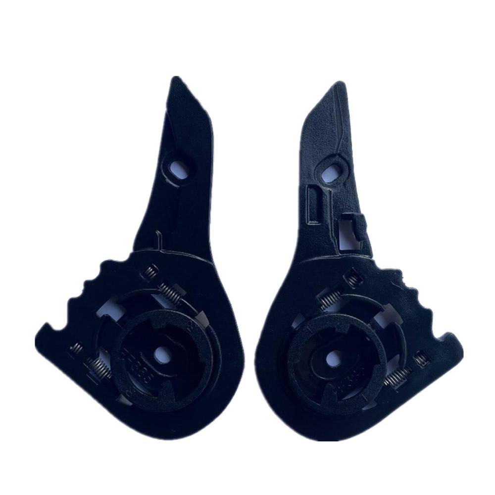 2Pcs Helmet Shield Pivot Base Plate Kit Black For LS2 FF358 FF385/396/387/392