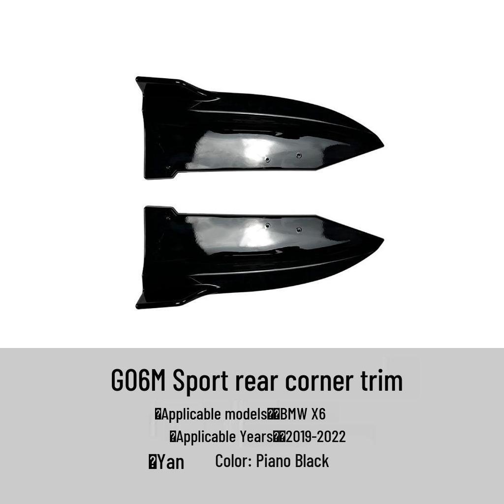 Комплект для внешней модификации BMW X6 G06 Sport 2019+: Передний сплиттер, Дефлектор, Заднее антикрыло, Пороги.