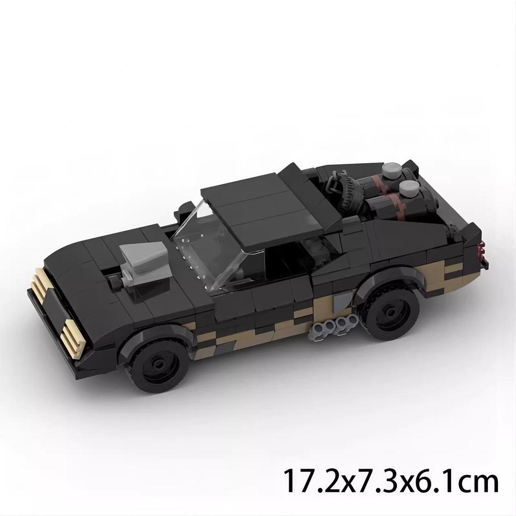 MOC Technical Car Movie Mad Max V8 Interceptor Muscle Car 8 Stud Vehicles Sets Building Blocks Kid Toys Christmas Gift