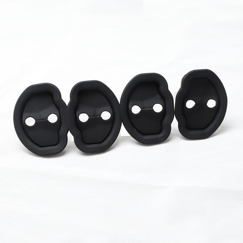 Защитный чехол для бесшумного дверного замка Tesla Model 3/Y и аксессуар с противоударным ковриком.