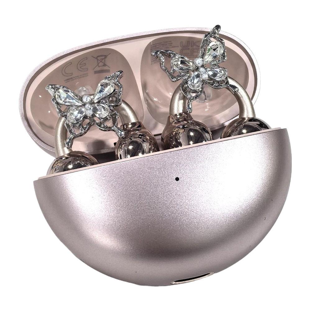 Персонализированные DIY Блестящие Аксессуары-Клипсы для Ушей, Циркониевая Клипса для Наушников-Вкладышей, Стильный Дизайн, Решает Проблему Простоты Наушников