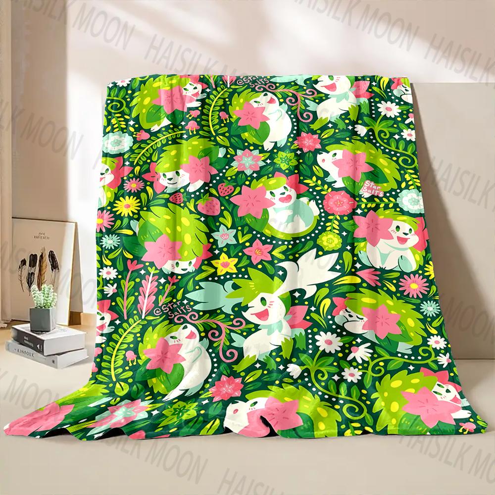 1PC Pokémon Print Blanket Adult Children Warm Blankets for Home Travel Bed Sofa Car Office Soft and Comfortable Blanket for Gift