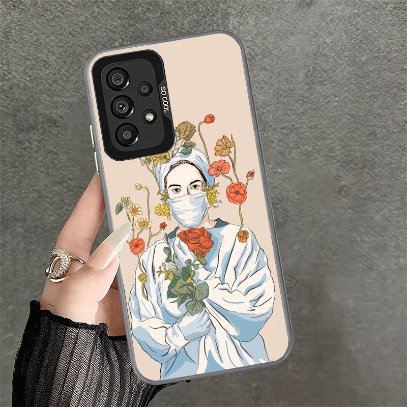 Doctor Nurse Cartoon Shockproof Phone Case for Samsung A17 A16 A15 A14 A37 A57 A36 A56 A26 A35 A55 A25 A34 A54 A24 A13 A23 A33 A