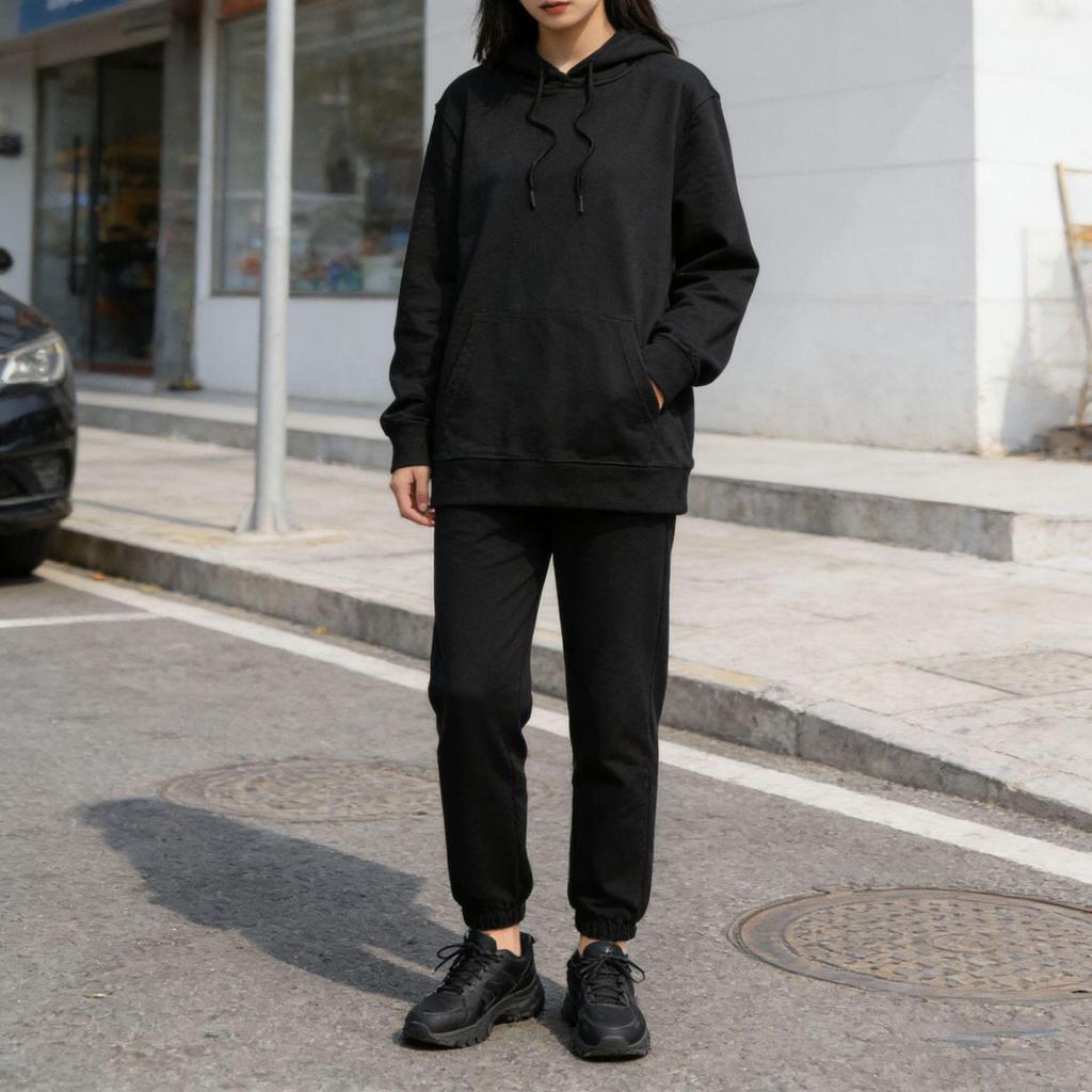 Unisex Oversized Hooded Sweatshirt - American Street Style, Skin-Friendly Bestseller for Autumn/Winter
