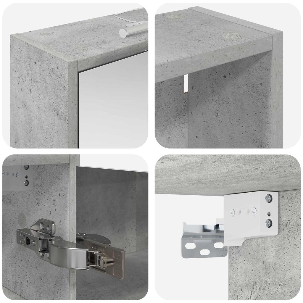 Bathroom Cabinet Set 3 pcs 116 x 16 x 62.5 cm Particleboard
