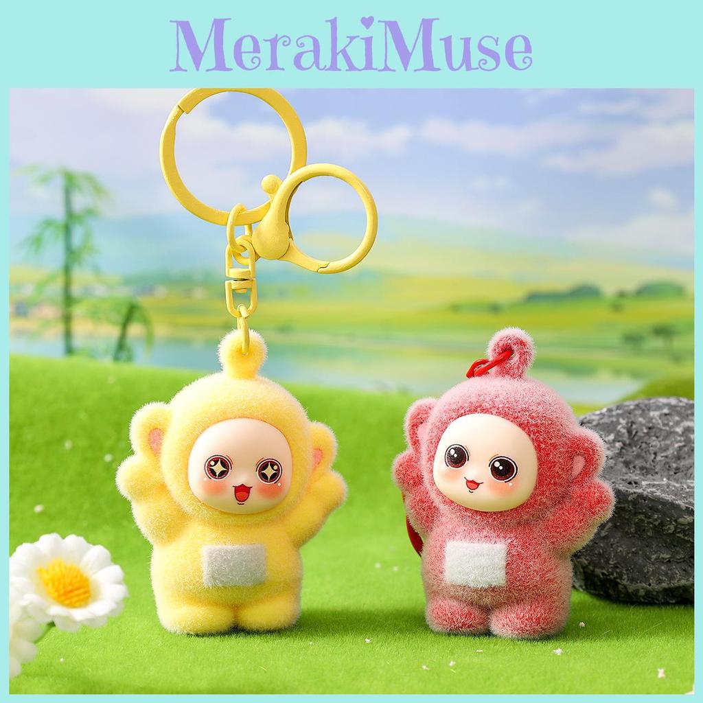 Winky Teletubbies Tinky Dipsy Cartoon Character Pile Coating Keychain Pendant