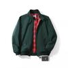 Mens Vintage Flight Jacket Spring Autumn Bomber Coat Loose Stand Collar Waterproof Windproof Ins Streetwear