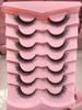 7 Pairs Per Tray Hot Sales New Product Strip False Eyelashes Lash Fluffy Eyelash Vendor Bulk 3d Faux Mink Lashes