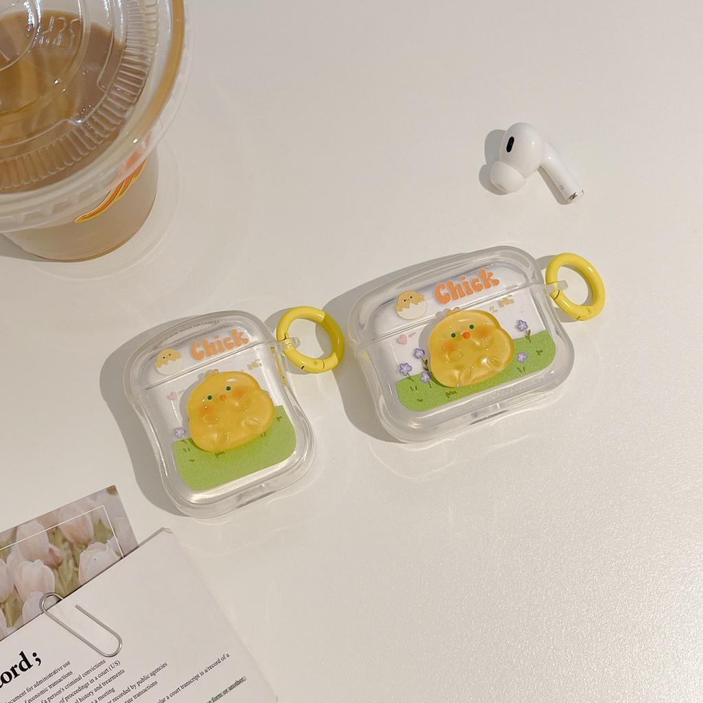 Противоударный чехол для наушников с милым цыплёнком для Airpod 3 1 2, беспроводная зарядная коробка с Bluetooth для Apple Air Pods Pro, 2-й чехол