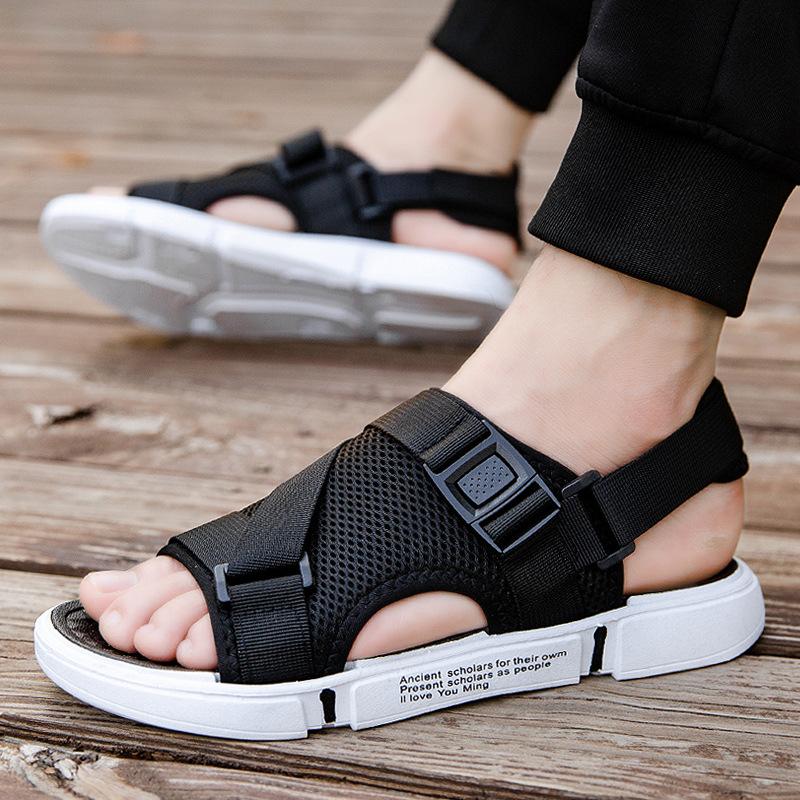 Outdoor Breathable Comfort Slip On Plus Size Open Shoes Casual Men Sandals Summer Shoes Sandal Mens PVC Sandalias