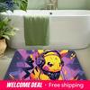Pokemon Pikachu DJ Headphones Print Non-slip Doormat Soft Floor Mat for Home Decor