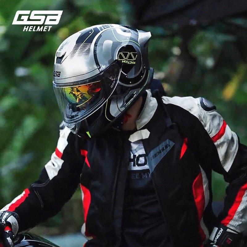 Full Face Motorcycle Helmet Men Women With Dual Visor ABS Shell 3C Certified All Season Riding Gear