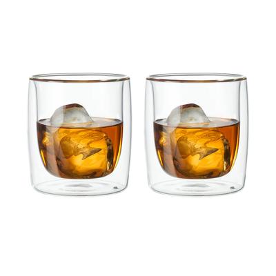 Zwilling Wall Glass Whiskey 260 мл 2 шт. Rocks Glass термостойкая двойная структура чашка японский "двойной набор" [Авторизованный продукт] 39500-215