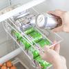 Refrigerator Double Cans Storage Rack Finishing Rack Kitchen Desktop Rack