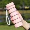 Retractable Folding  Silicone Water Bottle 500ML Foldable Drinking Cup  Hiking