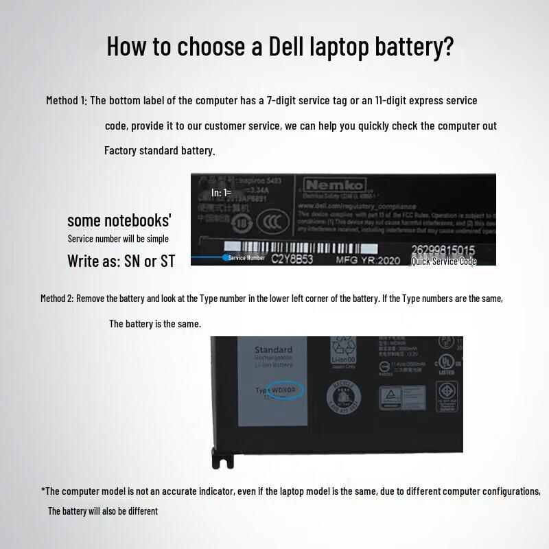 Dell Original 68Wh 4-Cell Laptop Battery (3HWPP) for Precision 3541/3550/3551
