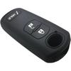 Silicone Rubber Key Fob Cover Compatible with 2010- Mazda 3 6 CX-3 CX-5 CX-7 CX-9 WAZSKE13D02 KDY3-67-5DY, black black, 7.5*4.5