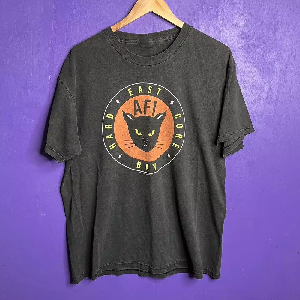 Unisex shirt Cotton Oversize Large Size AFI Band east bay hard core tour T Shirt Full Size S-5XL