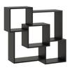 Wall Hanging Shelf, Bookcase - Hanna black