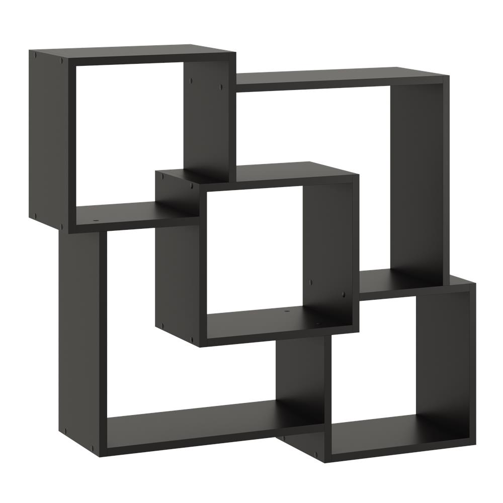 Wall Hanging Shelf, Bookcase - Hanna black