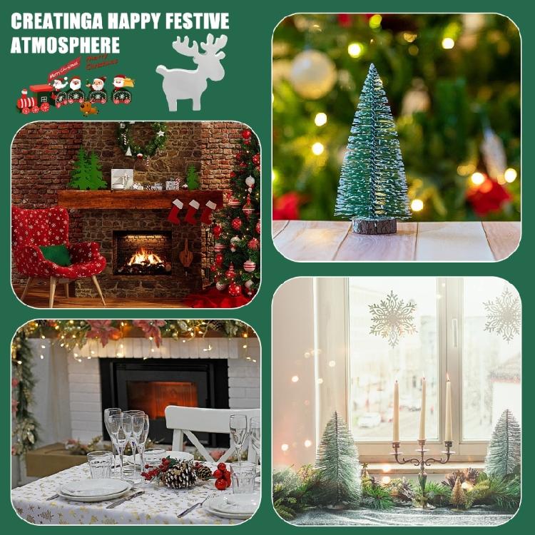 Christmas Elk Figurine Concrete Cement Silicone Molds for Home Decoration Silicone Epoxy Resin Mould
